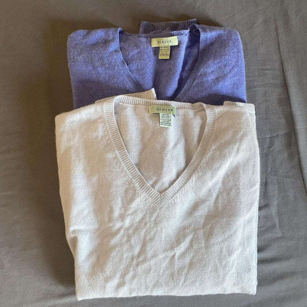 Cashmere V-Neck Sweater Bundle!